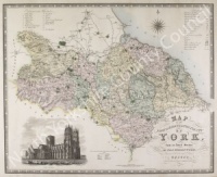 Historic map of the North Riding of Yorkshire 1817
